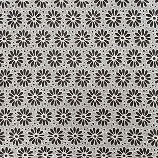 XE246 Cotton Schiffli Lace Eyelet Embroidery Fabric White