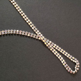 XB177 7MM Crystal Hot Fix Chains Rhinestone For Shoes Decoration