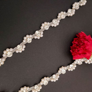 XB180 15MM Silver Glass Rhinestone Trim Rhinestone Chain Crystals For Shoe