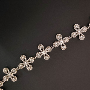 XB183 30MM Embellishment Jewelry Glass Plastic Rhinestone Chain Trim