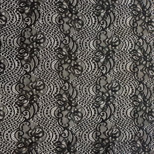 XL646 Floral Lace Fabric By The Yard Navy Fashion Designer Material