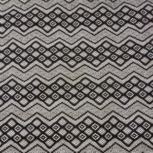 XL668 New Black Geometry Lace Design Style Elastic Lace Fabric