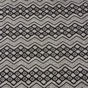 XL668 New Black Geometry Lace Design Style Elastic Lace Fabric