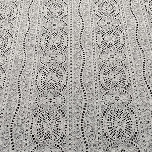 XL675 Vintage Lace Nylon Spandex Bridal Tulle Elastic Fabric Lace