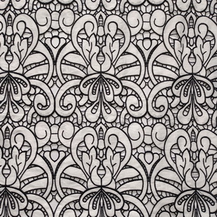 DXS1639 Fabric Two-Color Polyester African Lace Heavy Guipure Fabric