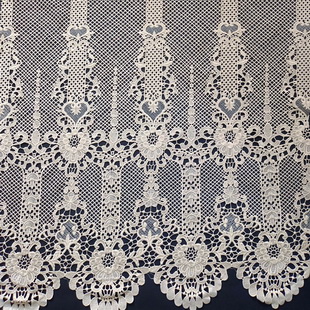 XS1642 Elegant Lace Fabric Polyester Guipure Fabric Embroidered Lace