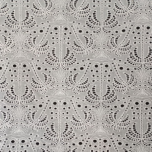XE267 Cotton Eyelet Fabric Schiffli Embroidered Fabric
