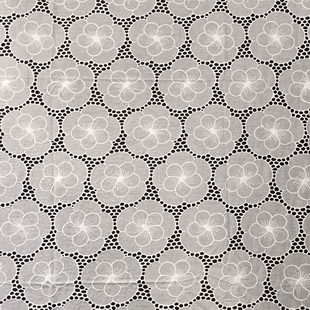XE271 Schiffli Lace Eyelet Cotton Embroidery Blouse Fabric