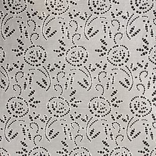 XE272 Schiffli Floral Cotton Eyelet Embroidered Lace Fabric