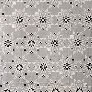 XE273 White Cotton Lace Fabric Schiffli Embroidery For Blouse