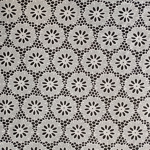 XE274 Embroidered Eyelet Lace Schiffli Cotton Diy Sewing