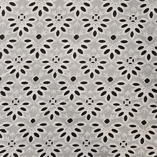 XE275 Cheap Cotton Lace Eyelet Floral Schiffli Embroidery Fabric