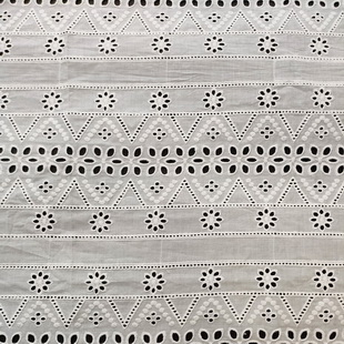 XE287 Cotton Eyelet Embroidery Fabric Lace Swiss