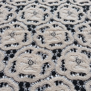 XP3972 Embroidered Lace Fabric Cord Fabric Tulle Cording