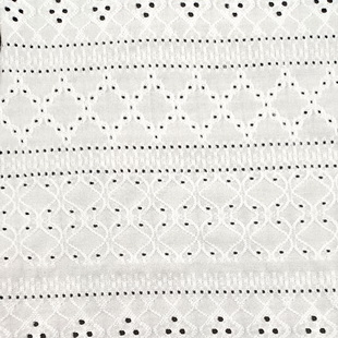 ST3801 Guipure Lace Custom Jacquard Eyelet Knit Mesh Fabric For Cloth
