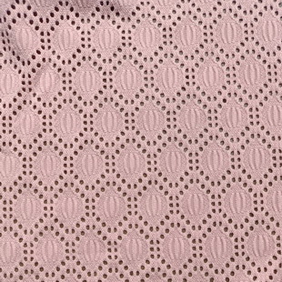 ST3830 Schiffli Knitted Eyelet Jacquard Fabric For Bow Headband Dress