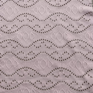 ST3836 Eyelet Knitting Fabric Embroidery Floral Fabric For Tops
