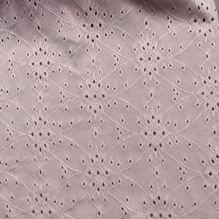 ST3851 Eyelet Jacquard Fabric Schiffli Lace For Needlework fabric