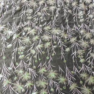 XF6006 New Swiss Voile Lace Metallic Embroidery Net African Lace