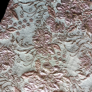 XC1661 Polyester Solid Metallic Abstract Design Jacquard Brocade Fabric