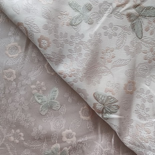 XC1663 Jacquard Flowers Fabric For Women Garment Jacquard Brocade Fabric