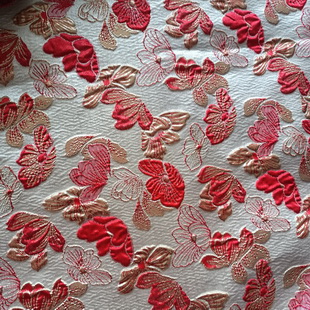 BJ008 Damask Brocade Fabric Woven Yarn Dyed Brocade Jacquard Fabric
