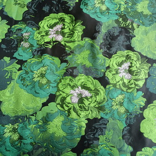 BJ017 Yarn Dye Elegant 3D Flower Damask Brocade Jacquard Texture Fabrics