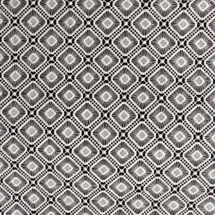 XS1691 Floral Luxury Polyester Lace White Embroidered Lace Fabric Chemical