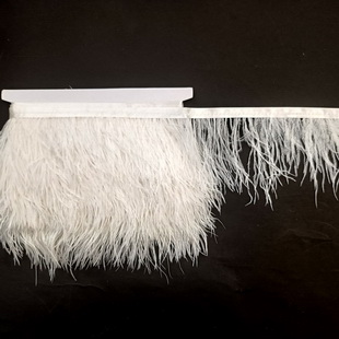 XB187 9-11CM Fluffy Dyeable Ostrich Feather Fringe Clothes Decoration