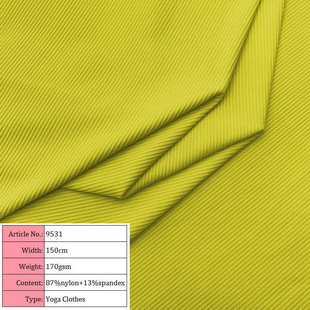 9531 Sport Wear Women Yoga Fabric Nylon Spandex Fabric For Yoga Gym Bra
