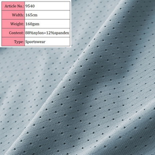9540 Soft Breathable Elastane Polyamide Stretch Cycling Sports Fabric