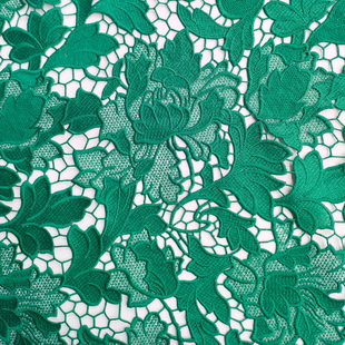 XS1697 Embroidered Green Flower Lace Green DIY Garment Chemical Lace
