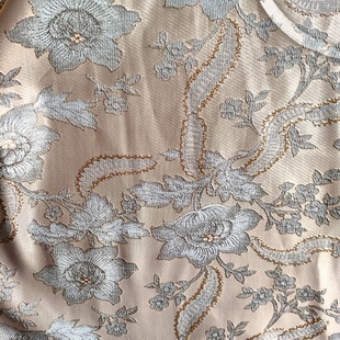 BJ027 Brocade Fabric Jacquard Damask Design Fabric For Party Wedding Dress
