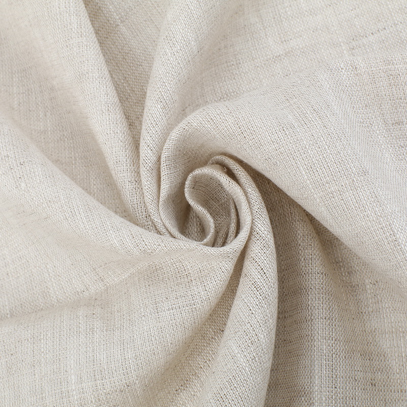 L6015 Pure Linen Fabric Dyed Breathable Woven For Summer Shirt And Dress
