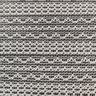XL682 Women Jacquard Lace Knitted Mesh Fabric Stage Clothing Casual Wear