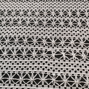 XL684 Knitted White Net Lace Bags Fabric Girls Skirt Making Lace Fabric