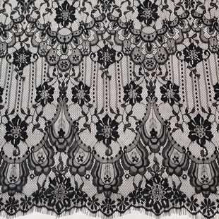 XL688 Chantilly Lace Fabric Eyelash Lingerie Lace Fabric For Garment