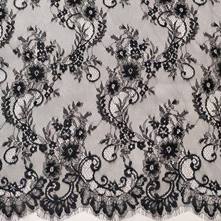 XL690 Eyelash Chantilly Lace Trimming French Lace Fabric For Wedding Dress