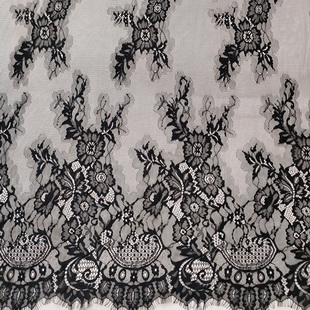 XL691 By Piece Chantilly Lace Wedding French Nylon Eyelash Lace Fabric