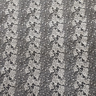 XF6050 Fine Tulle Lace Embroidered Mesh Fabric Wholesale