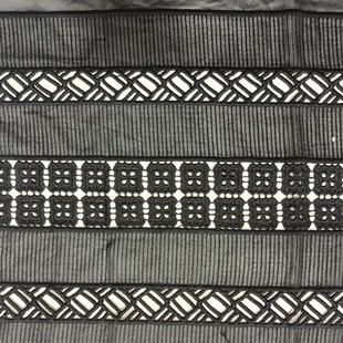XF6066 Guipure Organza Lace Black Embroidery Fabric For High Grade Apparel