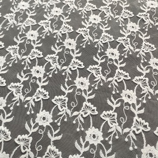 XF6082 Little Flower Embroidered Fabric Floral Embroidery Tulle Lace