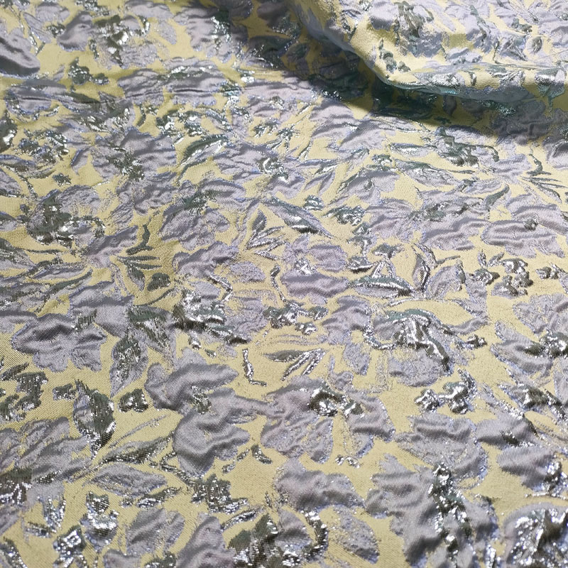 High Quality Wholesale 100% Polyester French Brocade Jacquard Fabric Damask Design Garment Girls' Party Wedding Dresses BJ045