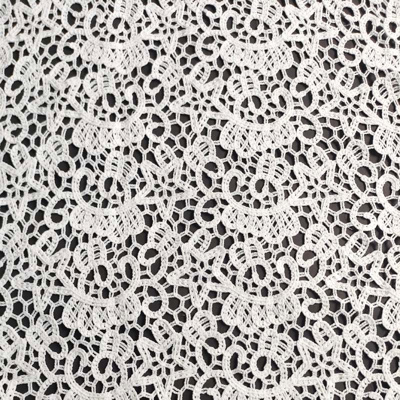 Good Quality Wholesale Embroidery White Cord Fabric for Dress Making XP3987