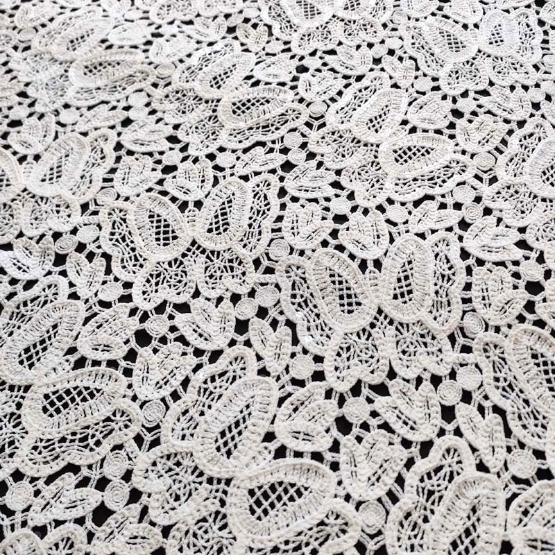 Skin-friendly Soft Women's French Mesh Guipure Lace Fabric European-American Fashion XP3988