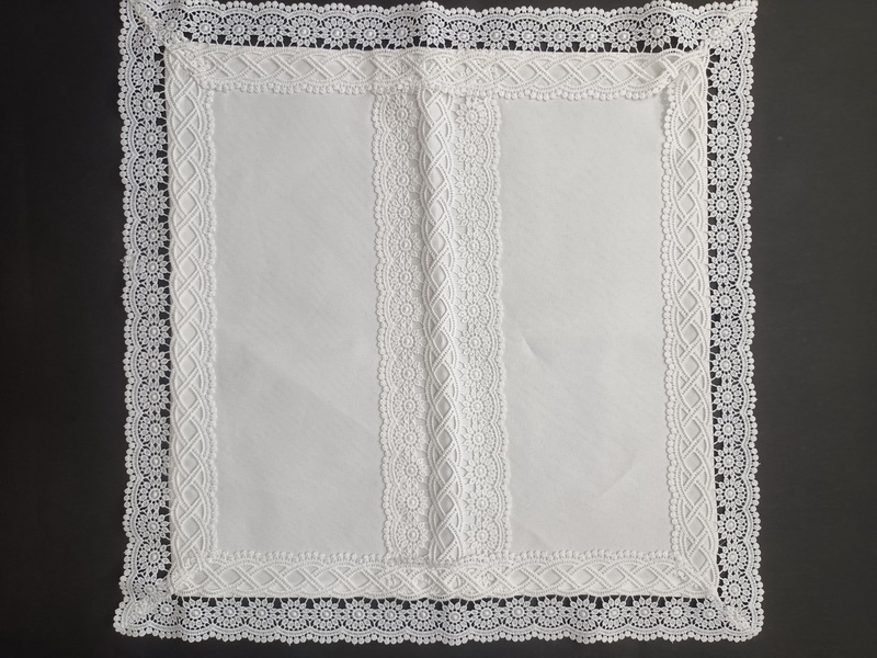 Champagne Beige Crochet Lace Rectangular Table Runner for Home Dresser Decor XS1725