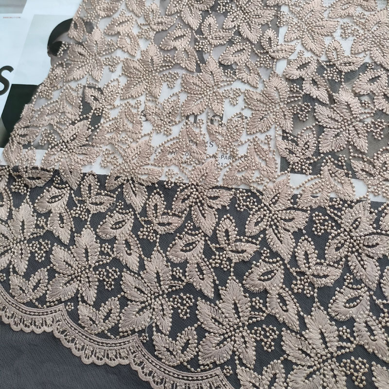 Soft Net French Tulle Lace with Sequins for Lovely Dress XF6111