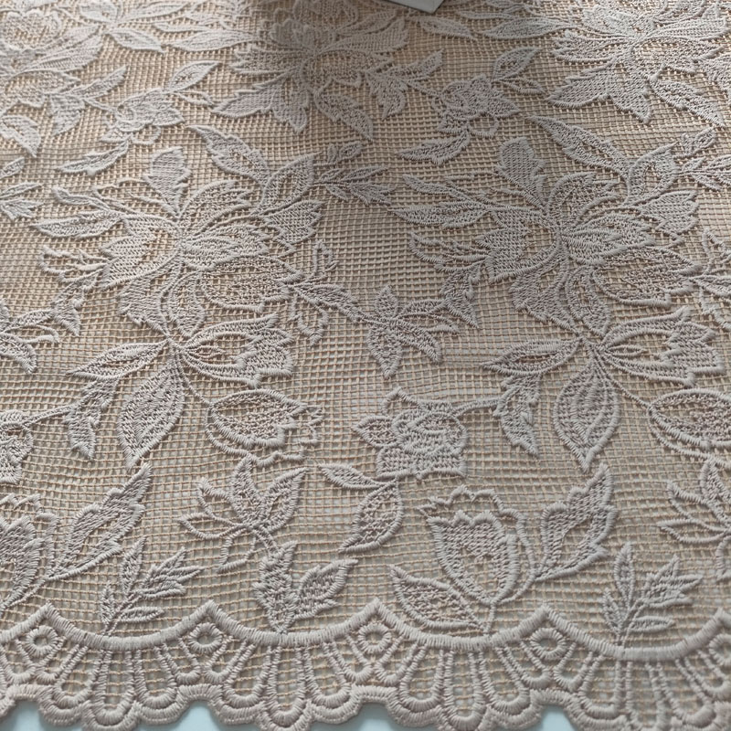 European American Windmill Lace Fabric – High Quality Water Soluble Embroidery XF6112