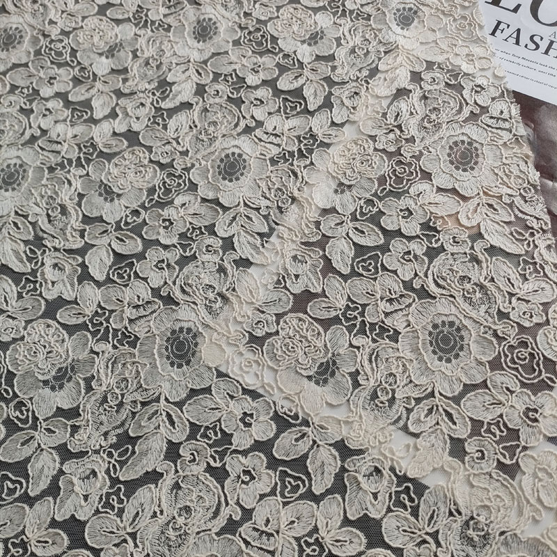 Factory Luxury Water Soluble Guipure Milk Silk Lace Wedding XP3999