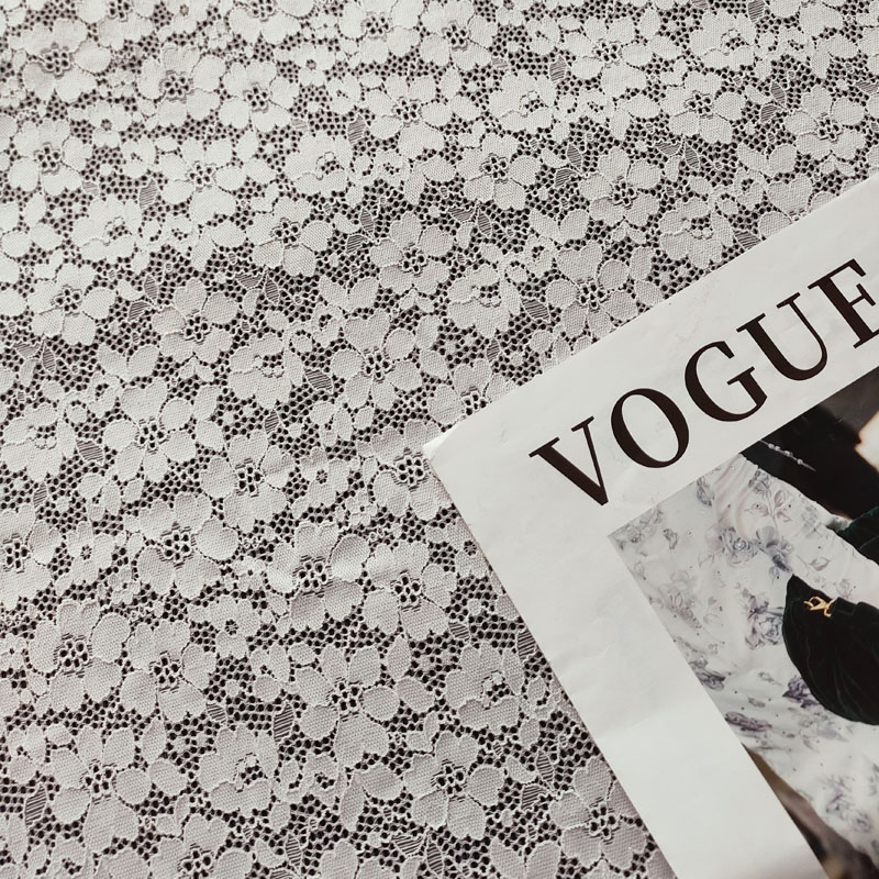 Floral Lace Embroidery Stretch Flower Fabric for Women XL706